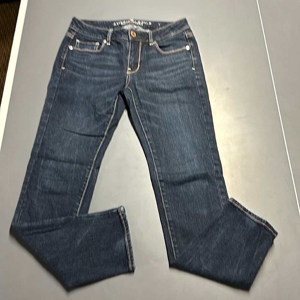 American Eagle Outfitters Dark Wash Skinny Jeans - Size 2 Short